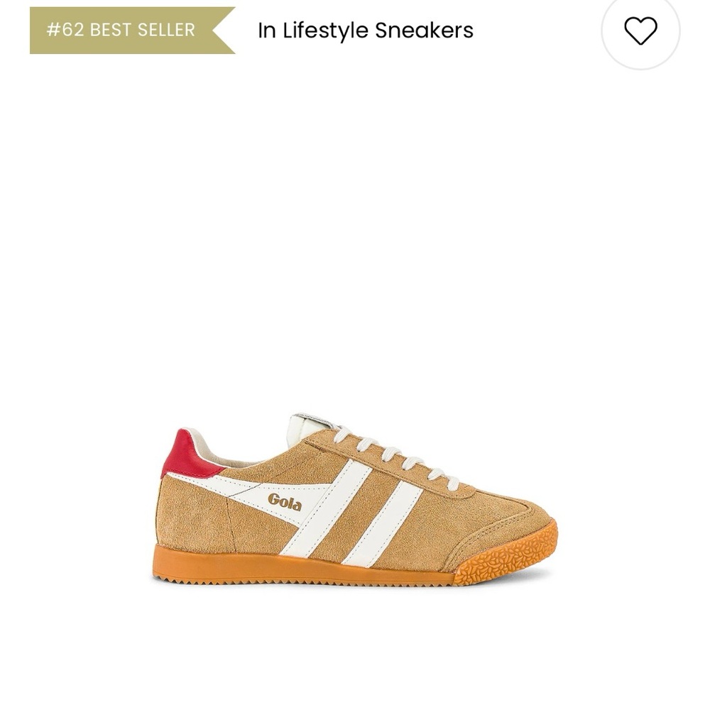 Gola Tan and White Retro Sneakers
